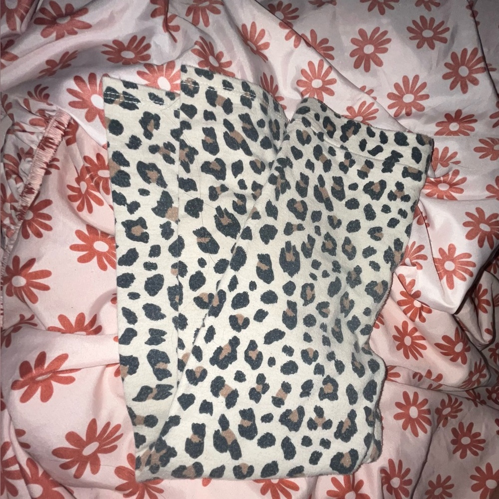 Garanimals Cream and Black Animal Print Leggings